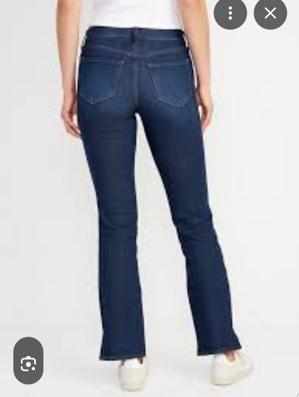 Old Navy Women's Dark Blue Kicker Boot Cut Flare Jeans Size 18 Short